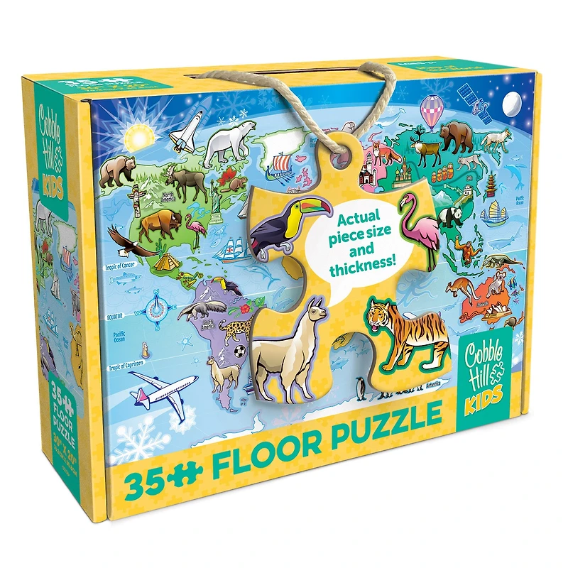 Map of the World 35 Piece Floor Puzzle - Online Only