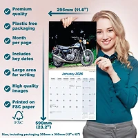 70s Superbikes 2026 Wall Calendar