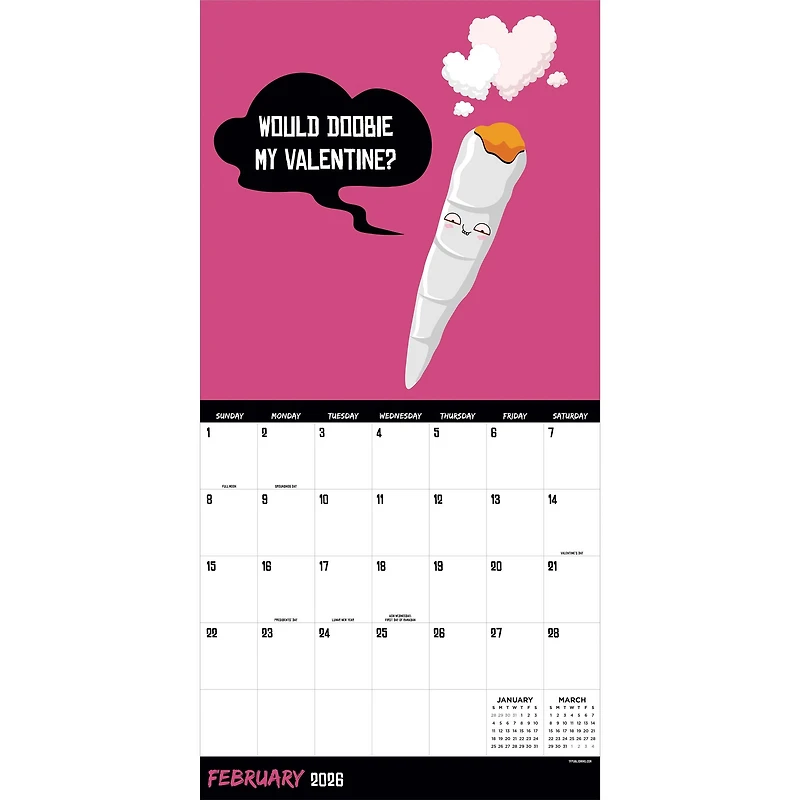 Rated R Puns 2026 Wall Calendar - Online Only