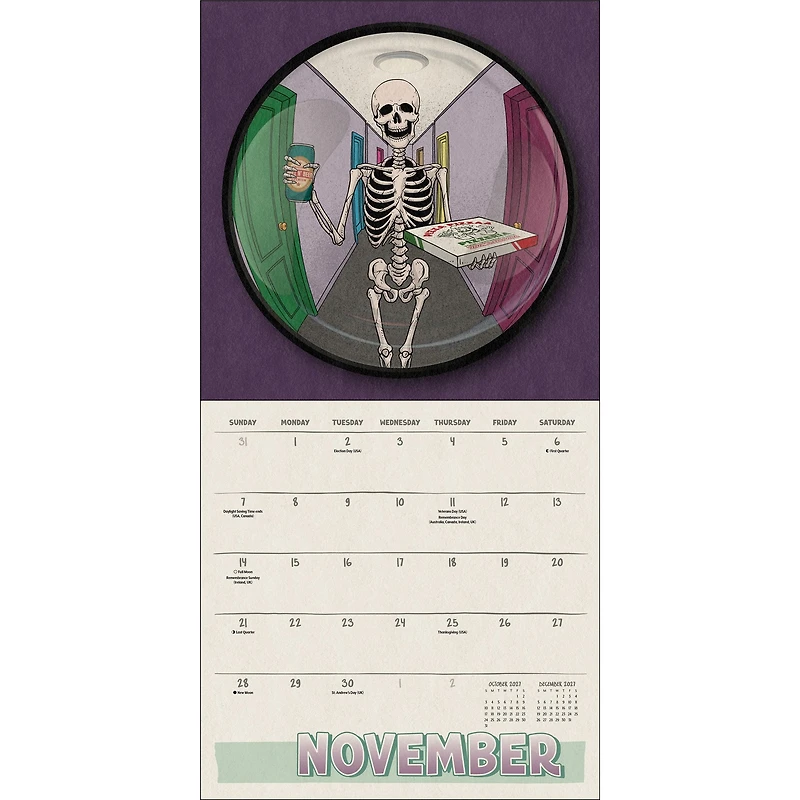 Death Takes a Holiday 2027 Wall Calendar