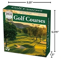 Golf Courses 2026 Box Calendar