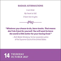 Badass Affirmations 2027 Box Calendar - Online Only