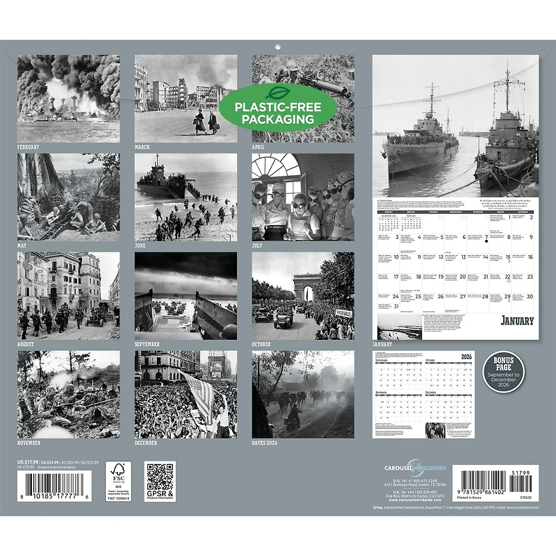 World War II 2027 Wall Calendar