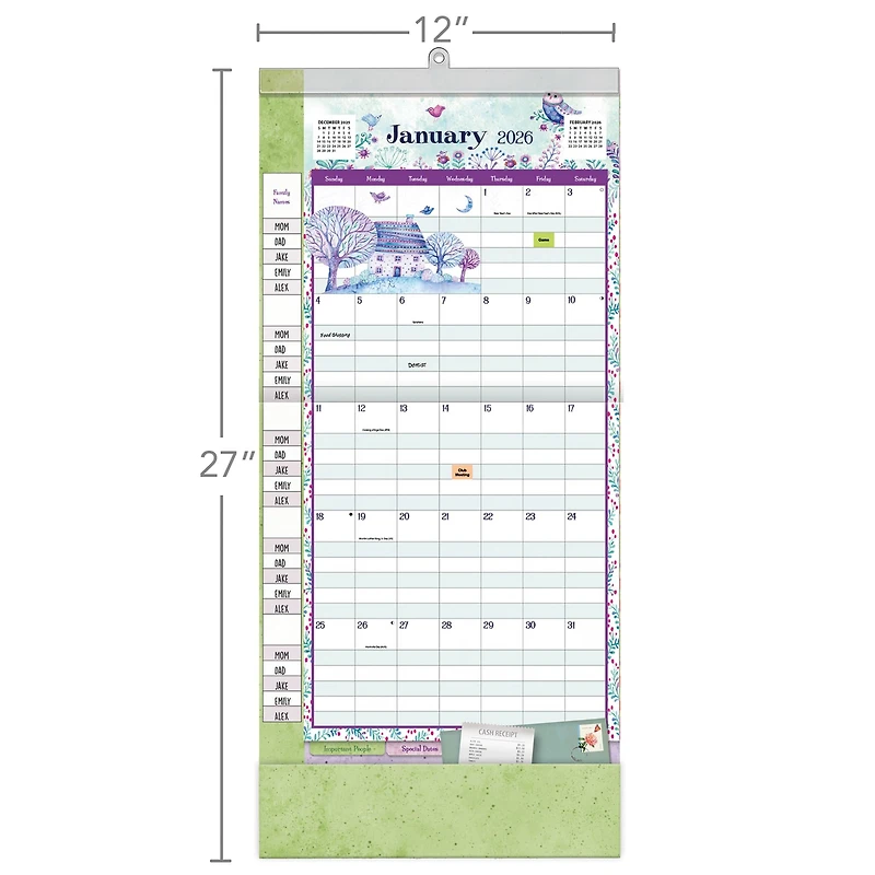Simply Grateful 2025-2026 Plan It Wall Calendar - Online Only