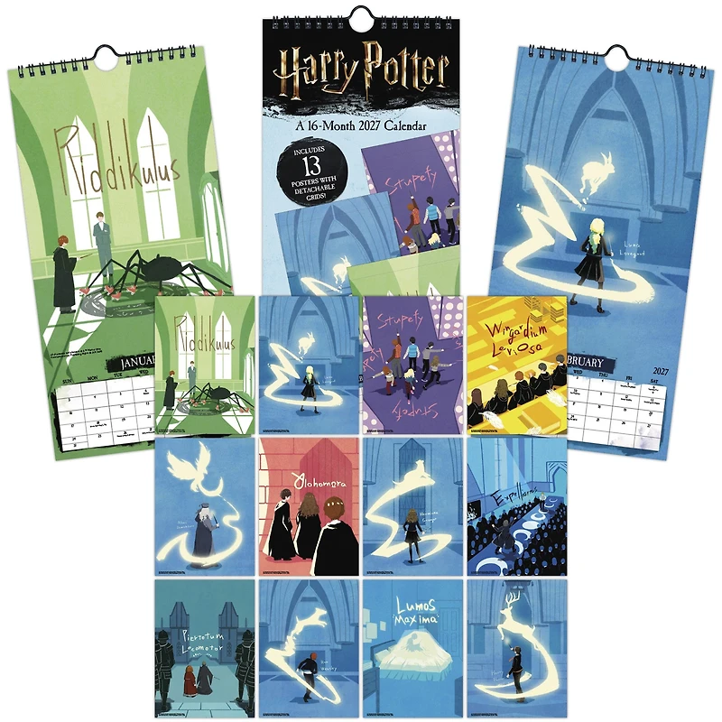 Harry Potter Mini Poster 2027 Slim Calendar - Online Only