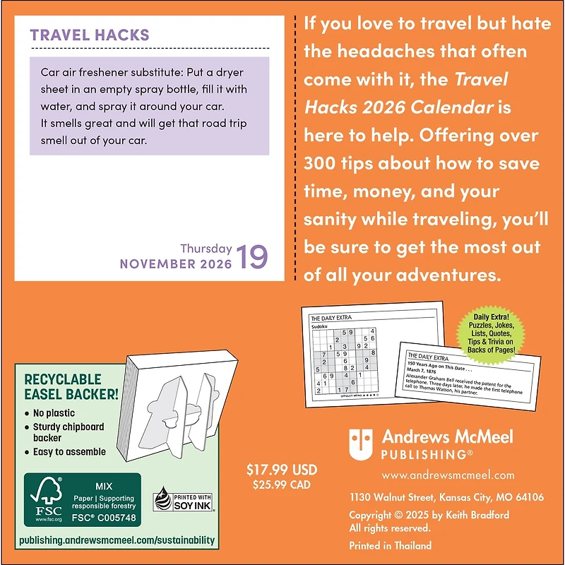 Travel Hacks 2026 Box Calendar - Online Only