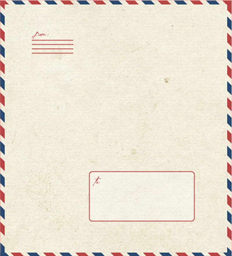 Retro Shipping Envelope Large Gift Wrap 2026