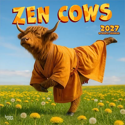 Zen Cows 2027 Wall Calendar
