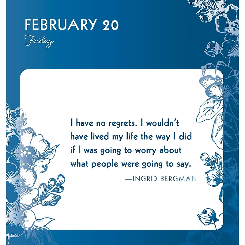 Great Quotes From Great Women 2026 Box Calendar - Online Only