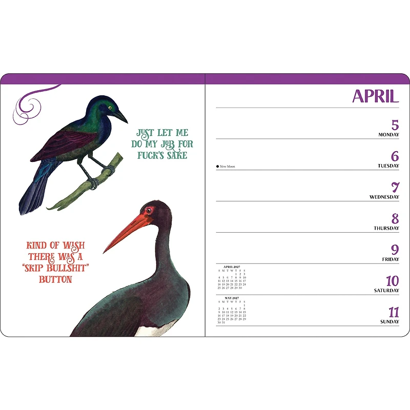 Effin' Birds 2027 Engagement Calendar