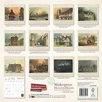 Shakespeare Birthplace Trust: Shakespeare Homes And Haunts 2026 Wall Calendar - Online Only