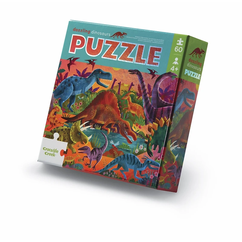 Dazzling Dinosaurs Holographic 60 Piece Puzzle