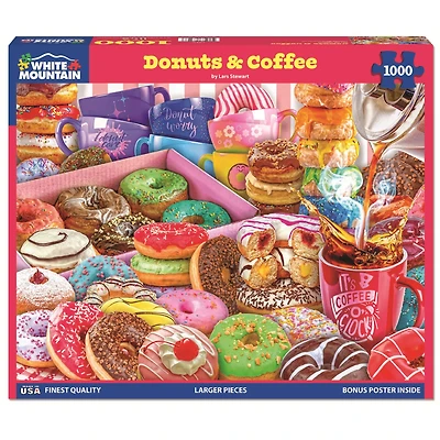 Donuts & Coffee 1000 Piece Puzzle - Online Only