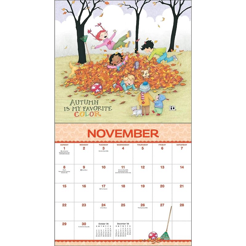 Mary Engelbreits Friendship Is A Sheltering Tree Deluxe 2026 Wall Calendar