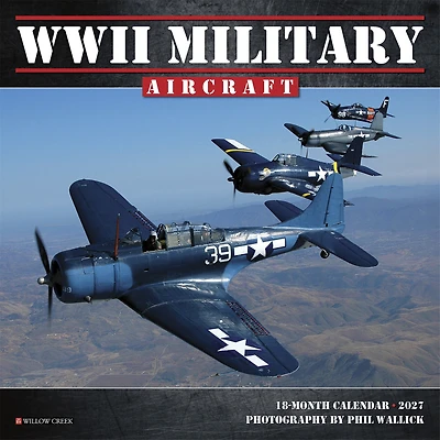 WWII Military Aircraft 2027 Mini Calendar