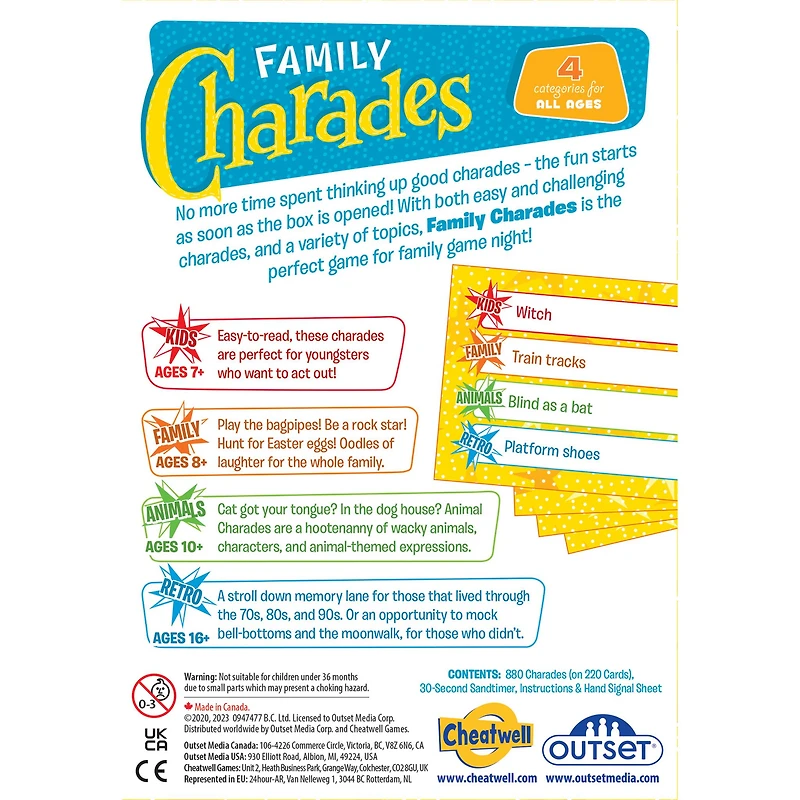 Family Charades Retro Design