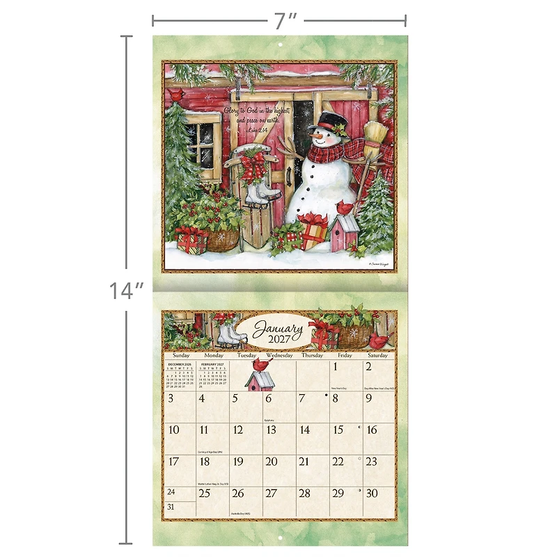 Bountiful Blessing 2027 Mini Calendar