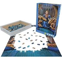 Fierce Loyalty Dragon Girl by Anne Stokes 1000 Piece Puzzle