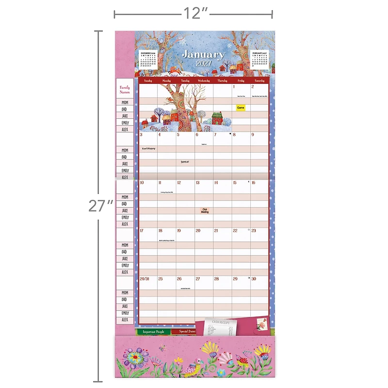 Simply Grateful Plan-It 2027 Wall Calendar - Online Only