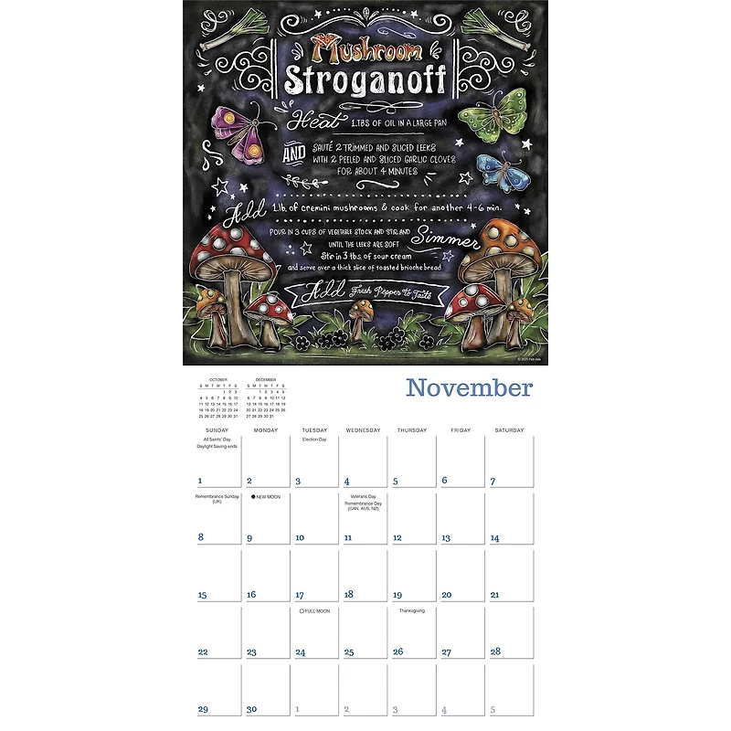 Cooking With Love Provides Food For The Soul 2026 Wall Calendar