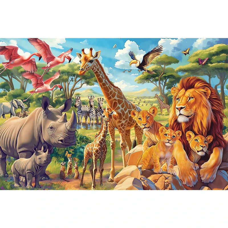 African Plains 35 Piece Floor Puzzle - Online Only