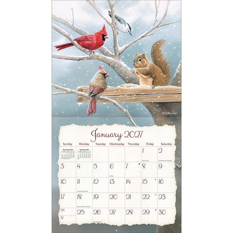 Songbirds 2027 Wall Calendar