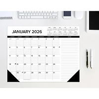 Black And White 2026 Desk Pad Calendar