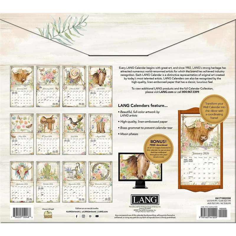 Rosewood Ranch 2026 Special Edition Wall Calendar with Print