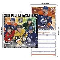 NHL Superstars Bilingual 2026 Mini Calendar