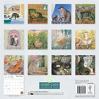 Ivory Cats By Lesley Anne Ivory 2026 Wall Calendar