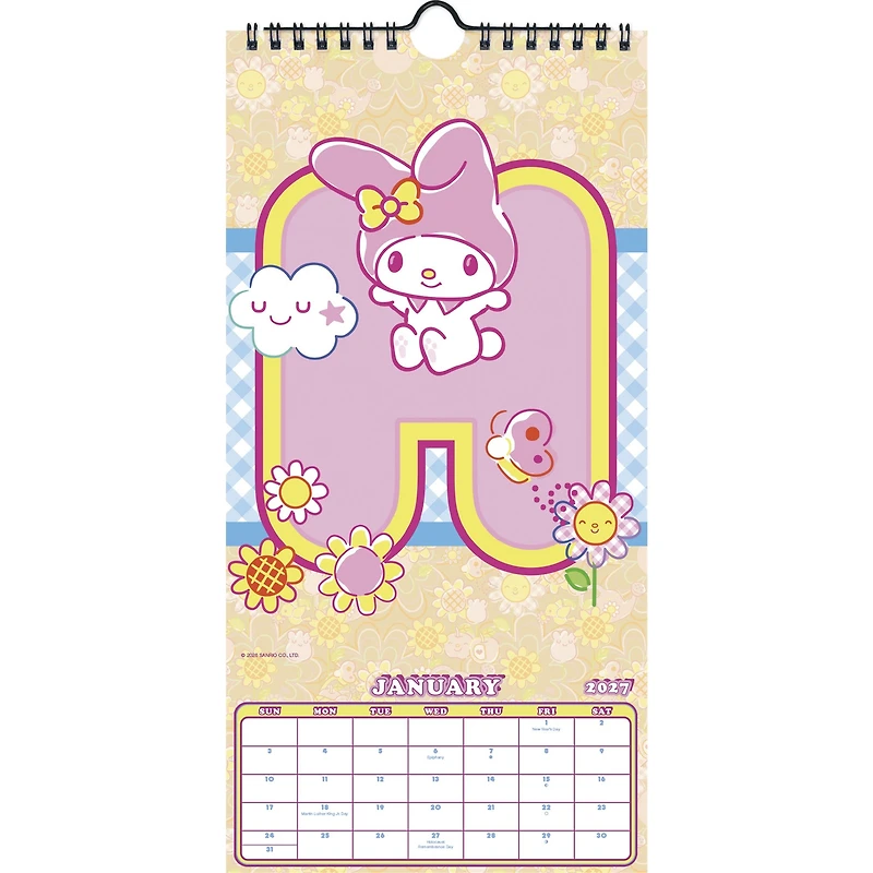 Hello Kitty and Friends 2027 Slim Calendar