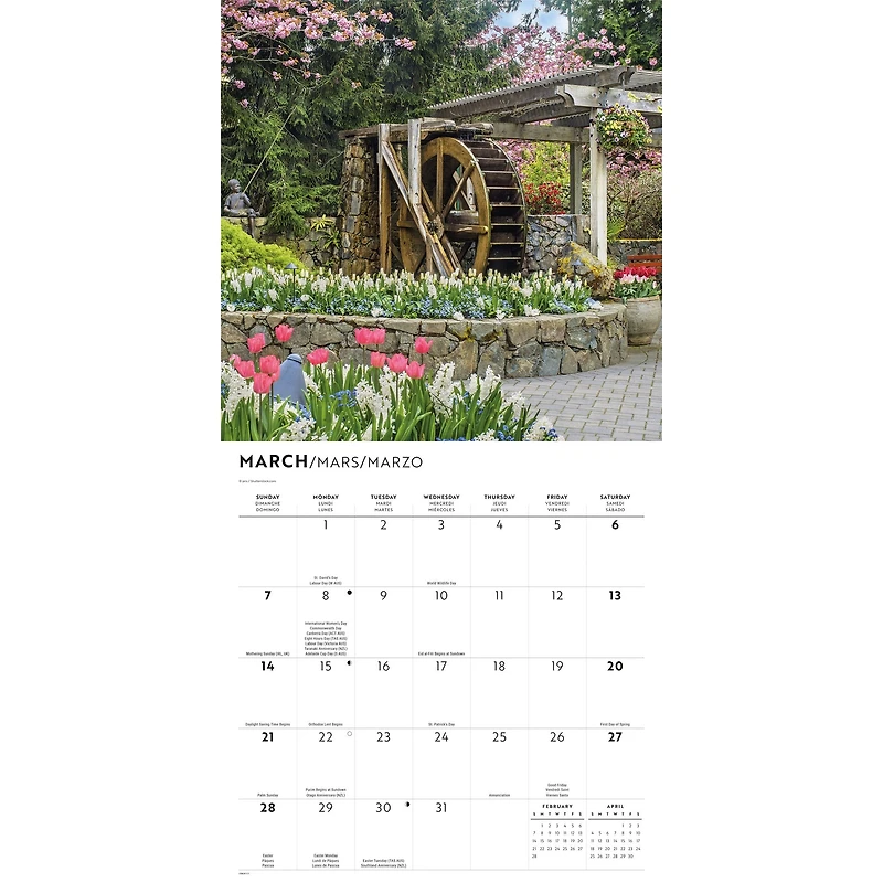 The Butchart Gardens 2027 Wall Calendar