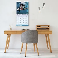 Underwater Dogs 2026 Wall Calendar