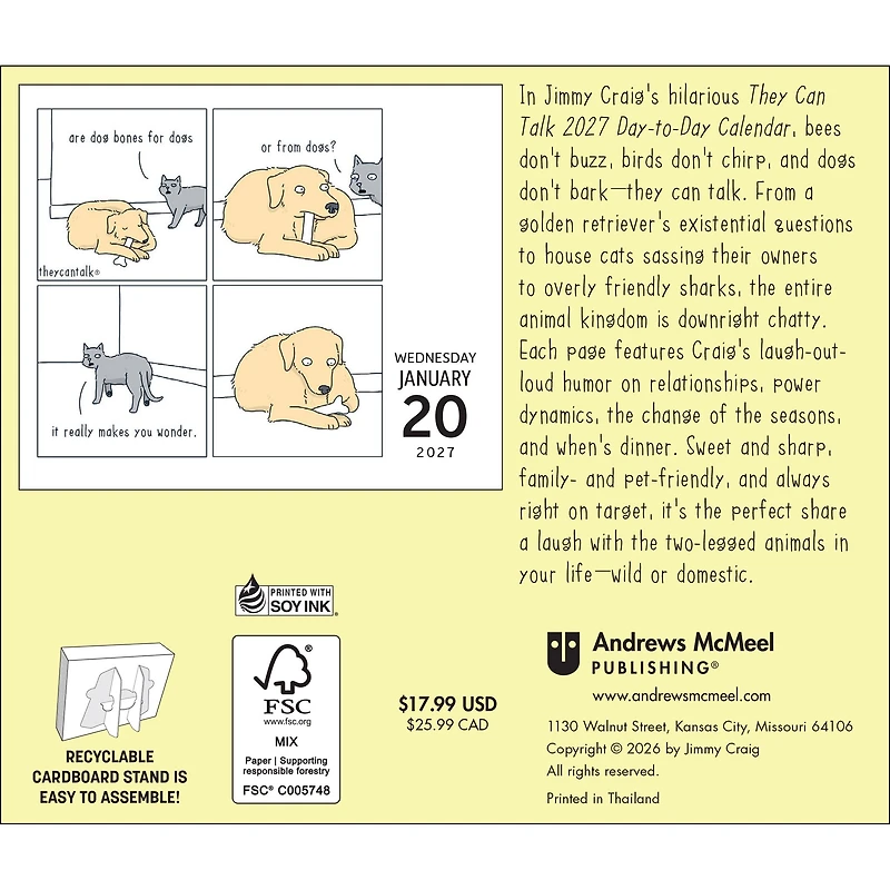 They Can Talk Comics 2027 Box Calendar