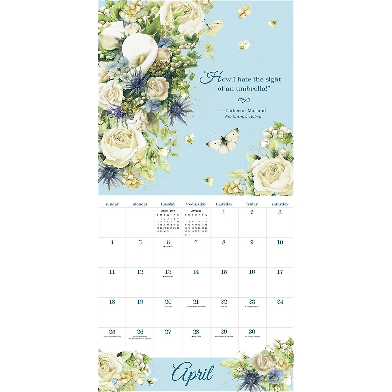 Quotable Jane Austen 2027 Wall Calendar - Online Only