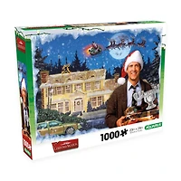Christmas Vacation Glitter Snow 1000 Piece Puzzle