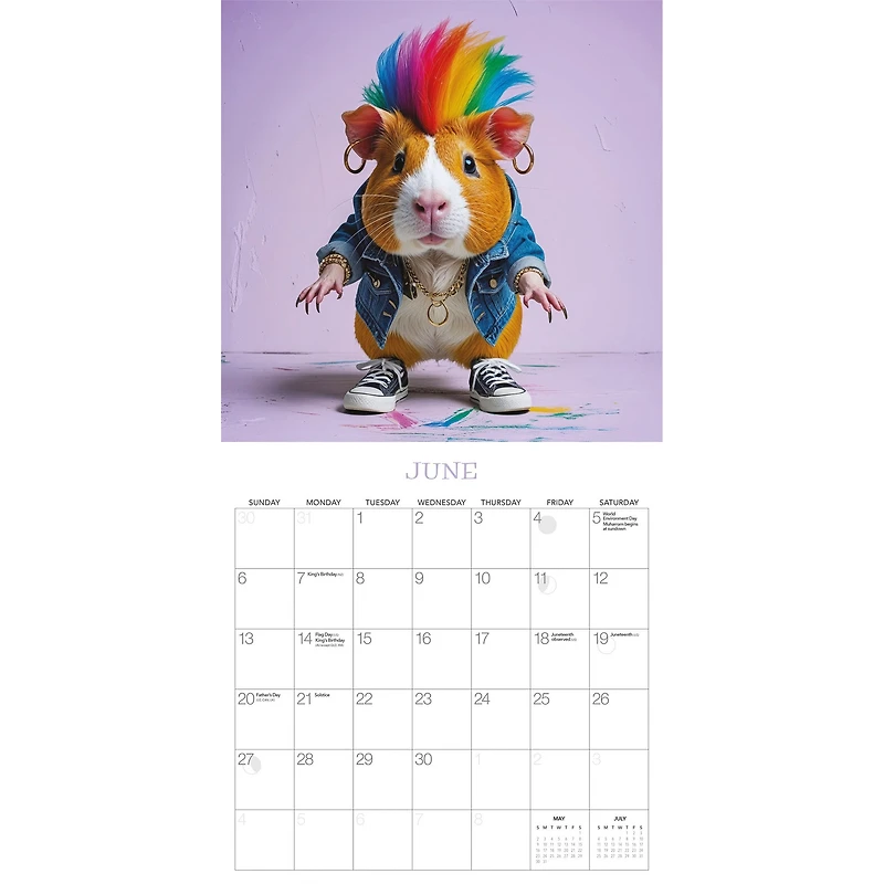 Guinea Pigs Rule! 2027 Wall Calendar