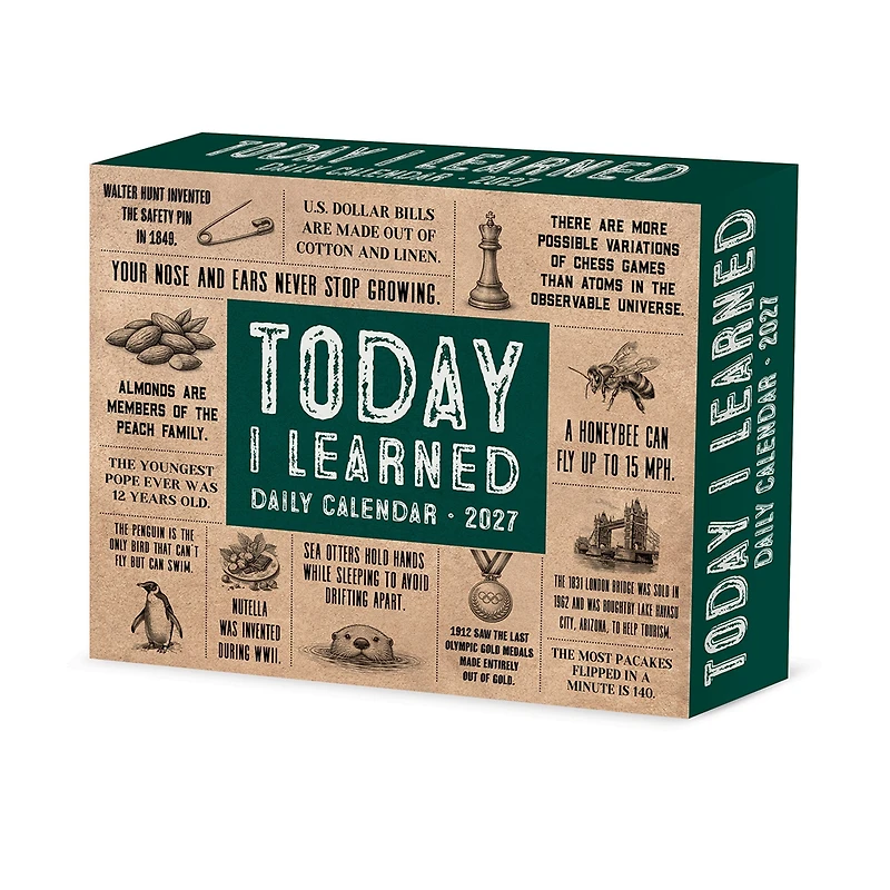 Today I Learned 2027 Box Calendar - Online Only