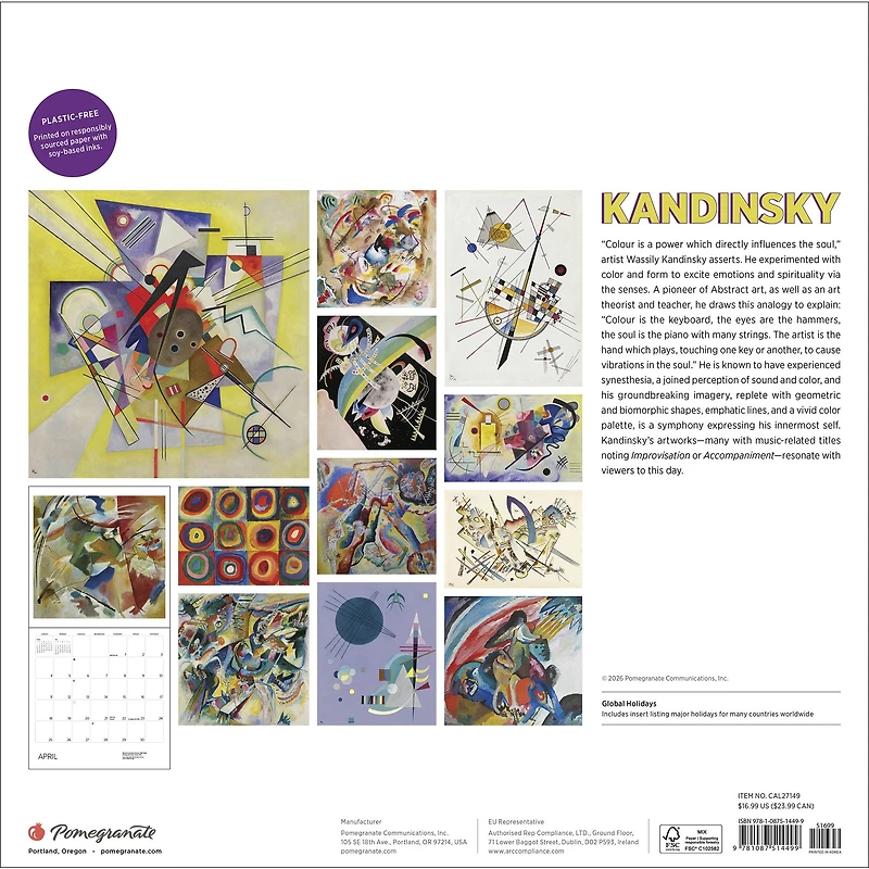 Kandinsky 2027 Wall Calendar - Online Only
