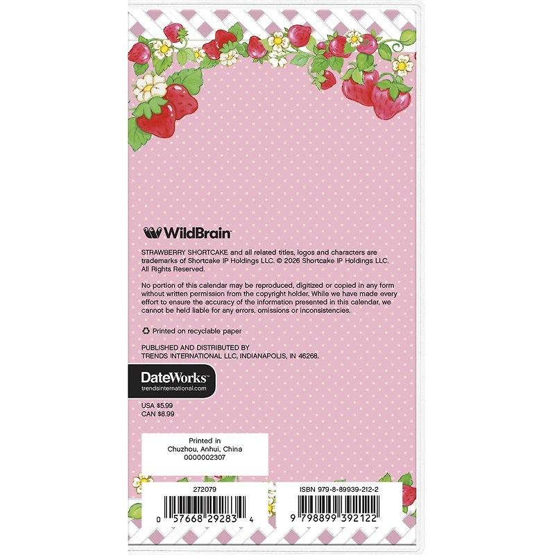 Strawberry Shortcake 2027-2028 2-Year Pocket Planner
