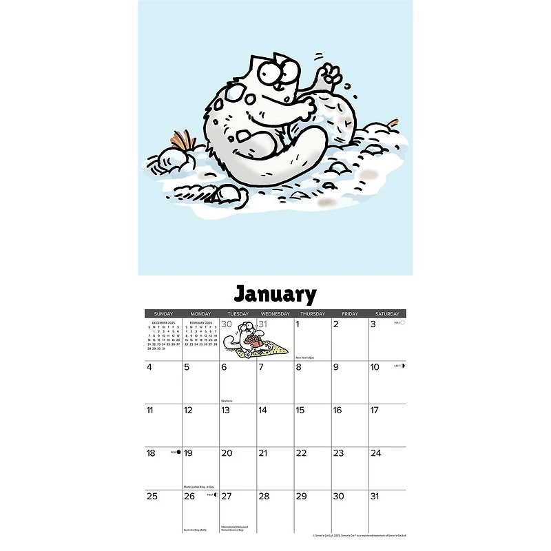 Simons Cat 2026 Wall Calendar - Online Only