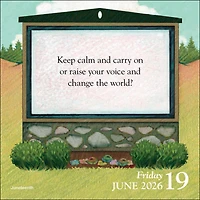Church Signs 2026 Box Calendar