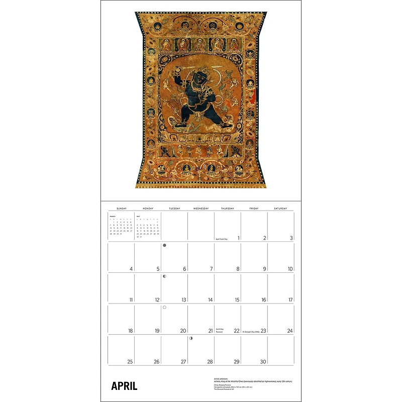 Enlightenment Buddhist Paintings 2027 Wall Calendar - Online Only
