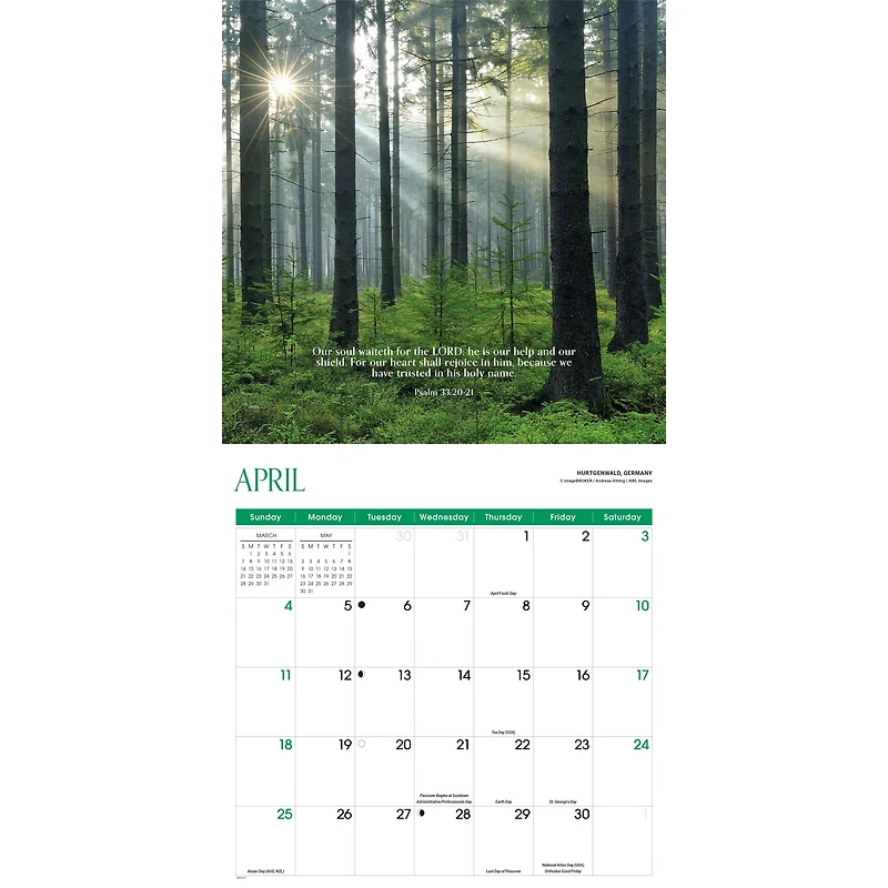 Psalms 2027 Wall Calendar