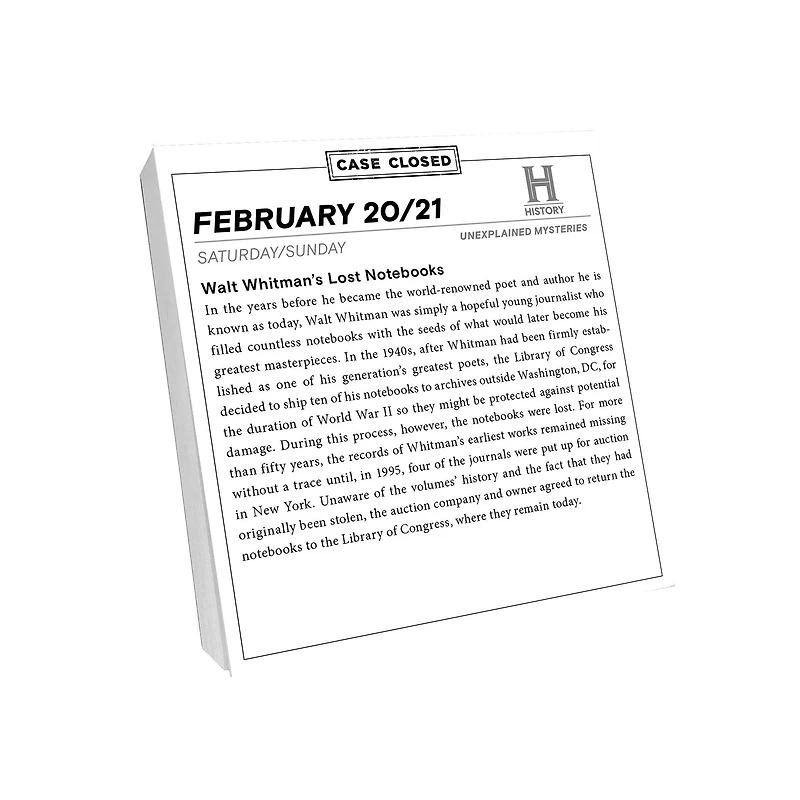 Unexplained Mysteries 2027 Box Calendar