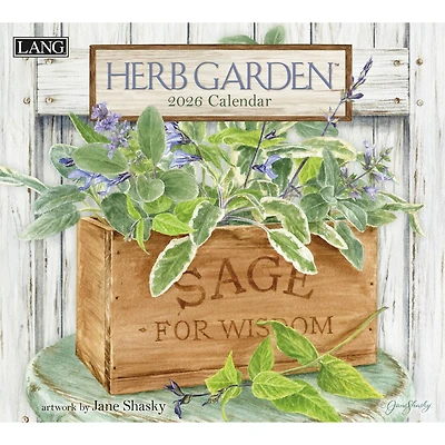 Herb Garden 2026 Deluxe Wall Calendar - Online Only