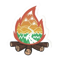 Campfire Roadtrip Vinyl Sticker