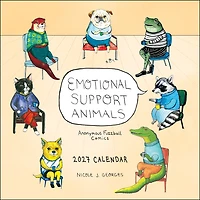 Emotional Support Animals 2027 Wall Calendar