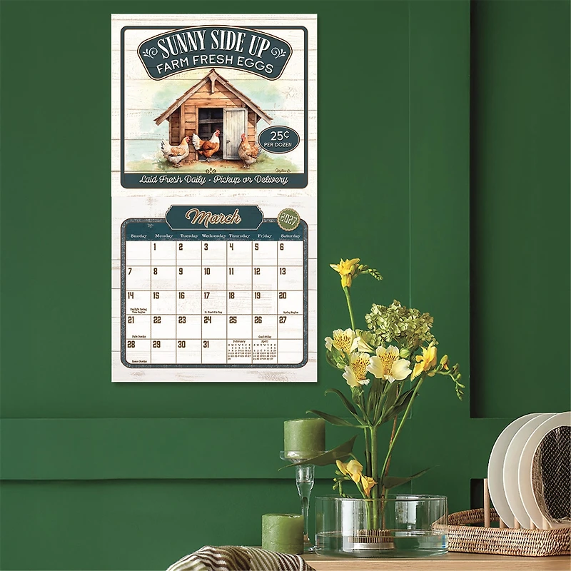 Farm to Table 2027 Wall Calendar
