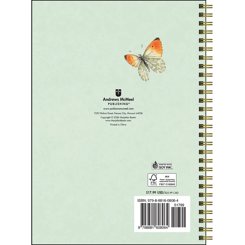 Marjolein Bastin Nature's Inspiration 2027 Engagement Calendar